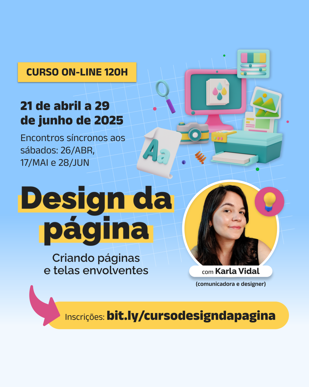 Curso on-line "Design da Página: criando páginas e telas envolventes"